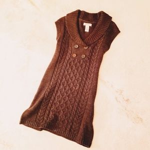 JJ Always Sweater Dress - Chocolate Brown -M